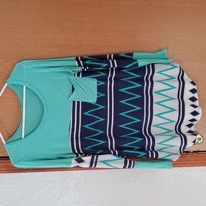 Women's Chevron Tunic, Size L